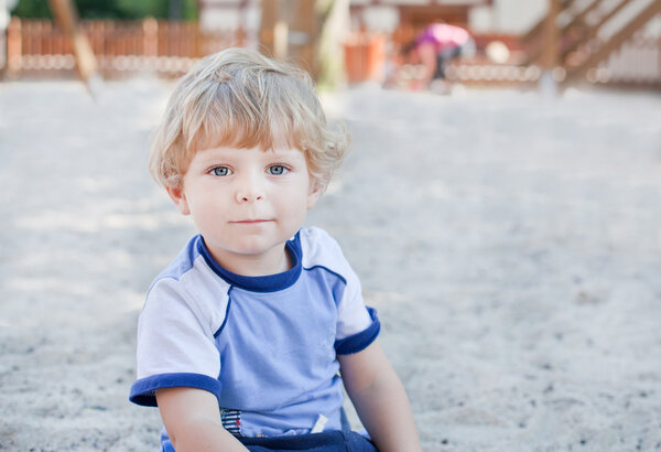 Portrait of adorable little toddler