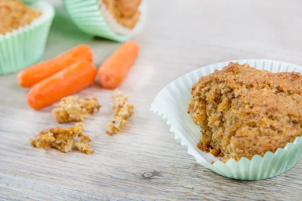 Homemade carrot muffins — Stock Photo, Image