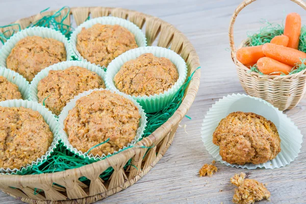 Homemade carrot muffins — Stock Photo, Image
