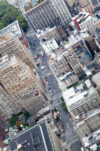 Ciudad de Nueva York Manhattan skyline areal view — Foto de Stock