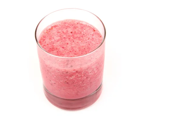 Strawberry milk healthy smoothie. — Stock Photo, Image
