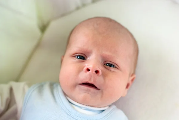 Adorable baby boy with blue eyes — Stock Photo, Image