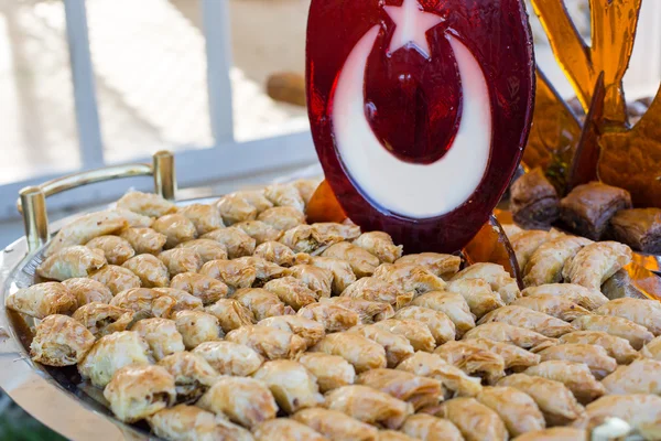 Turecki słodkości, świeże wykonane — Zdjęcie stockowe