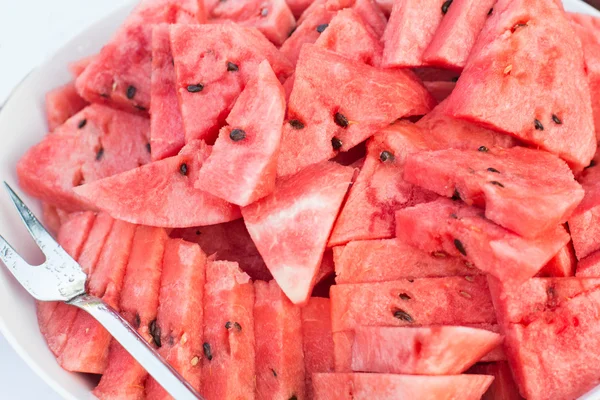 Fresh natural ripe red watermelone — Stock Photo, Image
