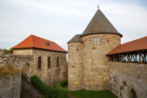 城堡 burg 赫茨伯格，德国黑森州. — 图库照片