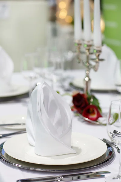 Table set for wedding or event party. — Stock Photo, Image