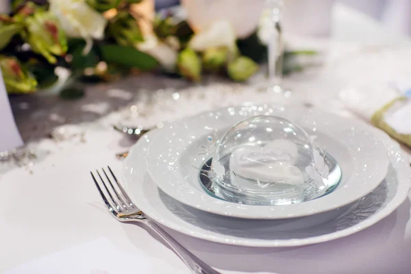 Conjunto de mesa para boda o fiesta de evento . — Foto de Stock