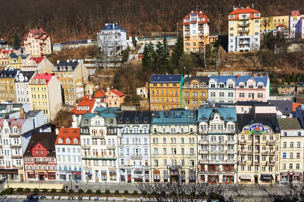 City view of Carlsbad - Karlovy Vary, Czech republic. Stock Image