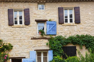 Tipik evleri, Güney Fransa'da, provenc ile Provencal sokak