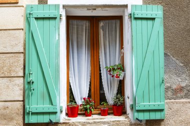 Tipik evleri, Güney Fransa'da, provenc ile Provencal sokak