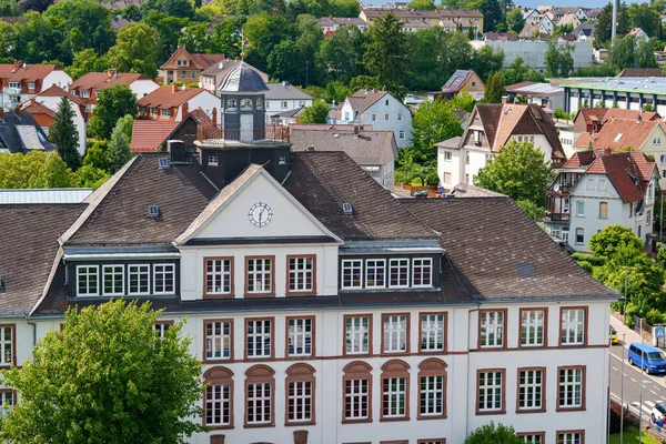 Γερμανικό Χωριό Alsfeld Από Ψηλά Μικρή Πόλη Στην Έσση Γερμανία — Φωτογραφία Αρχείου