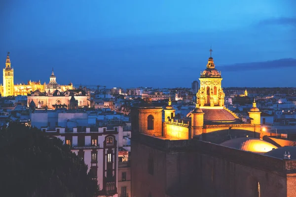 Sevilla Vista Desde Metropol Parasol Setas Sevilla Mejor Vista Ciudad — Foto de Stock