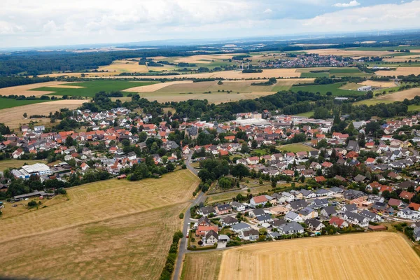 German Village Town Top View Landscape — Stockfoto