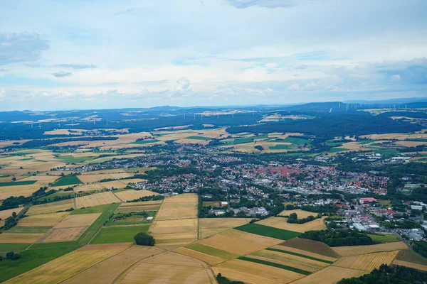 Paisaje Alemania Verano Desde Arriba Vista Superior Naturaleza Bosques Campo —  Fotos de Stock