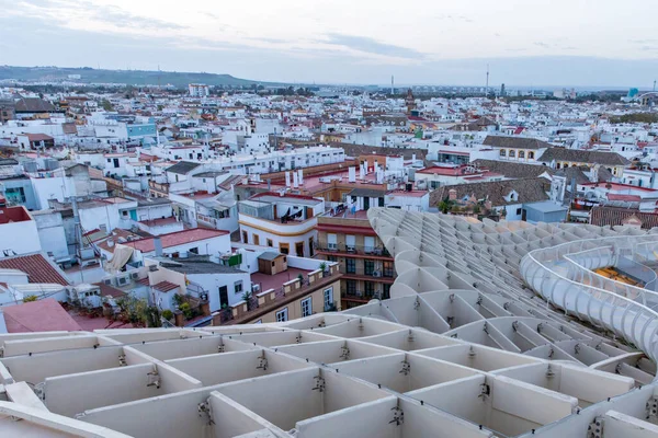 Seville Pohled Metropol Parasol Setas Sevilla Nejlepší Výhled Město Sevilla — Stock fotografie