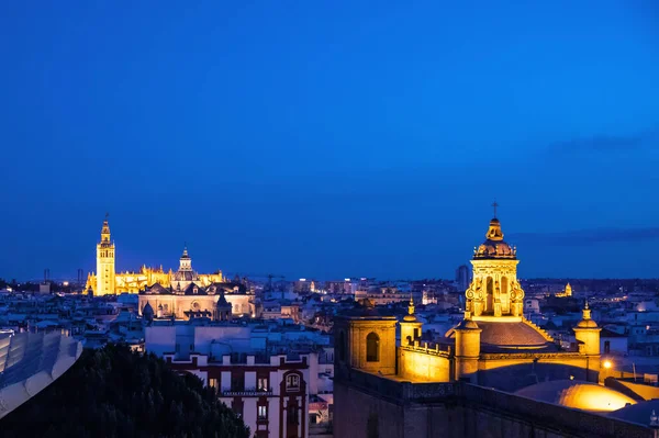 Sevilla Vista Desde Metropol Parasol Setas Sevilla Mejor Vista Ciudad —  Fotos de Stock