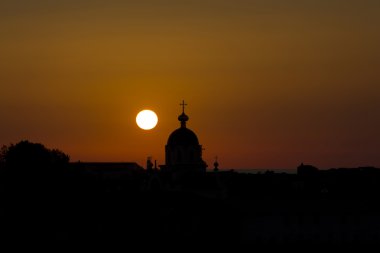 gün batımında Tapınağı