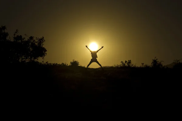 The person giving the light — Stock Photo, Image