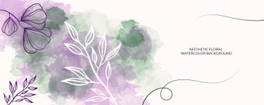 Suluboya düğün davetiyesi şablonu, satır dekorasyonlu. Soyut arkaplan, tarih, davet, tebrik kartı, çok amaçlı vektörü kaydet