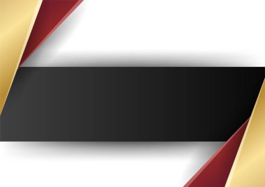 Beyaz zemin üzerinde kırmızı altın soyut geometrik şekiller. Sunum arkaplanı, afiş, web iniş sayfası, ui, mobil uygulama, editoryal tasarım, el ilanı, afiş ve diğer ilgili durumlar için uygundur