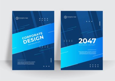 Modern mavi şirket kapak tasarımı arka planı. Mavi dijital kapaklar, şablonlar, posterler, broşürler, afişler, afişler. Soyut minimal fütüristik teknoloji tasarım altyapısı