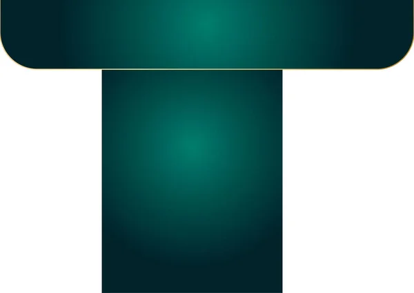 Abstract Wavy Luxury Dark Green Gold Background Graphic Design Element — Stock Vector