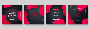 Soyut vektör Kara Cuma satış geçmişi. Sosyal medya, sanat şablonu tasarımı, liste, sayfa, taklit broşür tarzı, afiş, fikir, kapak, kitap, baskı, el ilanı, kitap, boş, kart, reklam, işaret, poster