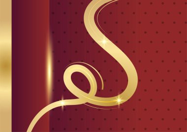 Kırmızı ve altın soyut Noel arkaplanı