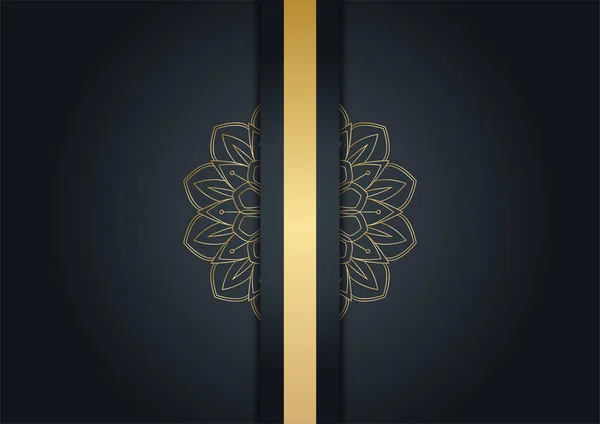 Розкішний Чорно Золотий Абстрактний Фон Креативний Золотий Динамічний Діагональний Візерунок — стоковий вектор