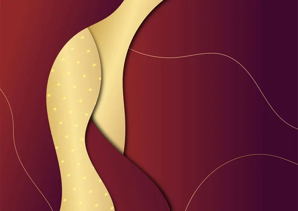 Fondo Navidad Abstracto Rojo Dorado — Vector de stock