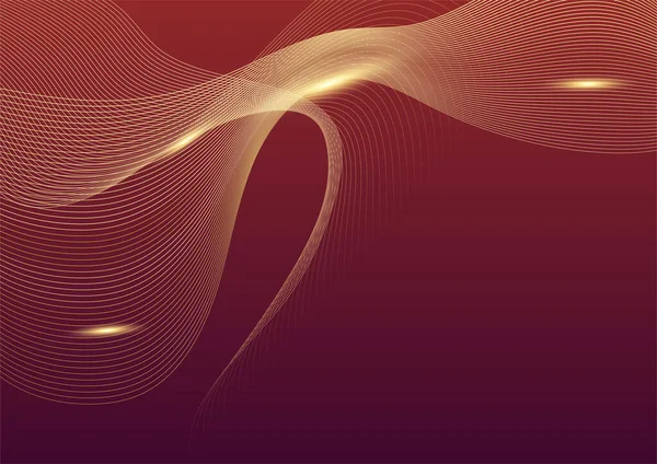Fond Abstrait Présentation Rouge Luxe Fond Abstrait Avec Des Lignes — Image vectorielle