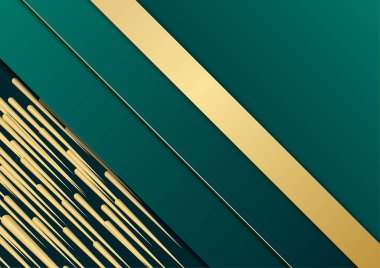 Soyut şablon lüks koyu yeşil ve altın arkaplan