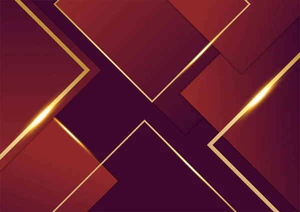 Fundo Abstrato Vermelho Dourado — Vetor de Stock