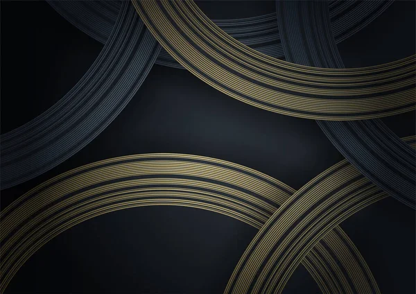 Fond Abstrait Luxe Noir Modèle Moderne Bannière Sombre Vecteur Avec — Image vectorielle