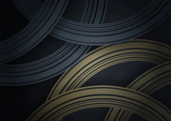 Fond Abstrait Luxe Noir Modèle Moderne Bannière Sombre Vecteur Avec — Image vectorielle