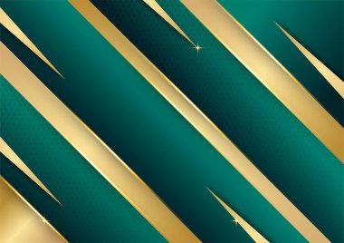 Lüks koyu yeşil ve altın soyut arkaplan