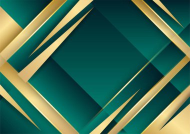 Lüks koyu yeşil ve altın soyut arkaplan
