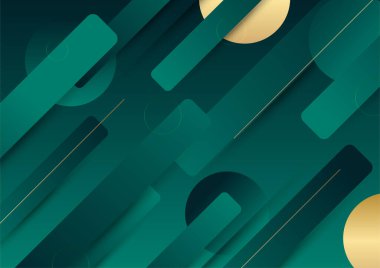 Lüks koyu yeşil ve altın soyut arkaplan