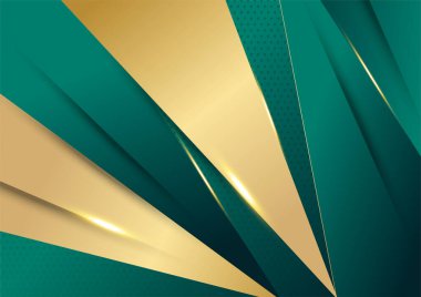 Lüks koyu yeşil ve altın soyut arkaplan