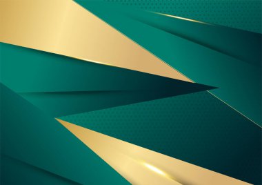 Lüks koyu yeşil ve altın soyut arkaplan