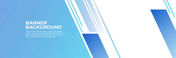 Moderno Gradiente Abstrato Azul Escuro Tecnologia Banner Fundo — Vetor de Stock