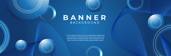 Moderno Azul Tecnologia Digital Abstrato Banner Fundo Futurista Engenharia Tecnologia — Vetor de Stock
