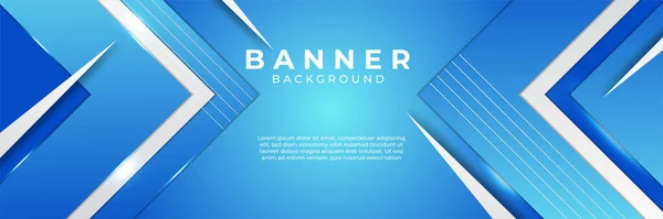 Moderno Gradiente Abstrato Escuro Azul Marinho Banner Fundo — Vetor de Stock