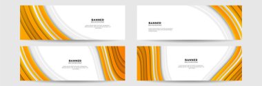 Turuncu soyut afiş arkaplanı. İş konferansı planı. Sosyal medya etkinliği tanıtımı için turuncu renkli canlı pankart