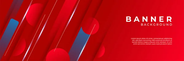 Moderno Vermelho Azul Banner Abstrato Fundo Design Banner Tecnologia Com — Vetor de Stock