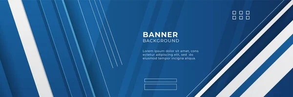Modern Abstrakt Lutning Mörk Marin Blå Teknik Banner Bakgrund — Stock vektor