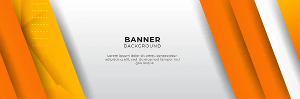 Moderno Gradiente Laranja Amarelo Abstrato Banner Fundo Modelo Design —  Vetores de Stock