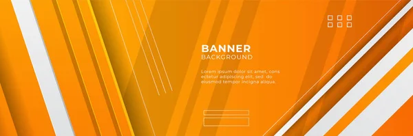 Moderne Farbverlauf Orange Und Gelb Abstrakte Banner Hintergrund Design Vorlage — Stockvektor