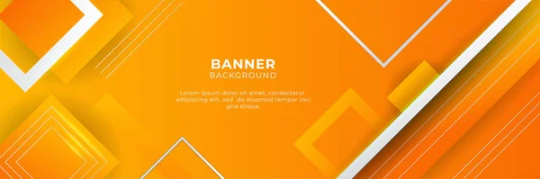 Mal Bakgrunnsdesign Moderne Gradient Oransje Gult Abstrakt Banner – stockvektor