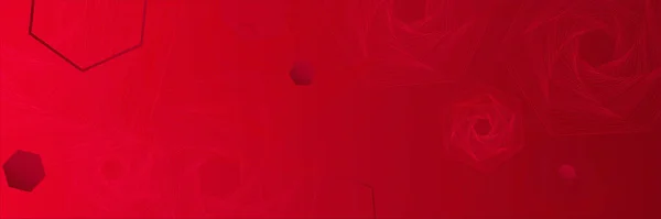 Fondo Banner Rojo Abstracto Con Capa Superposición Formas Onda — Archivo Imágenes Vectoriales